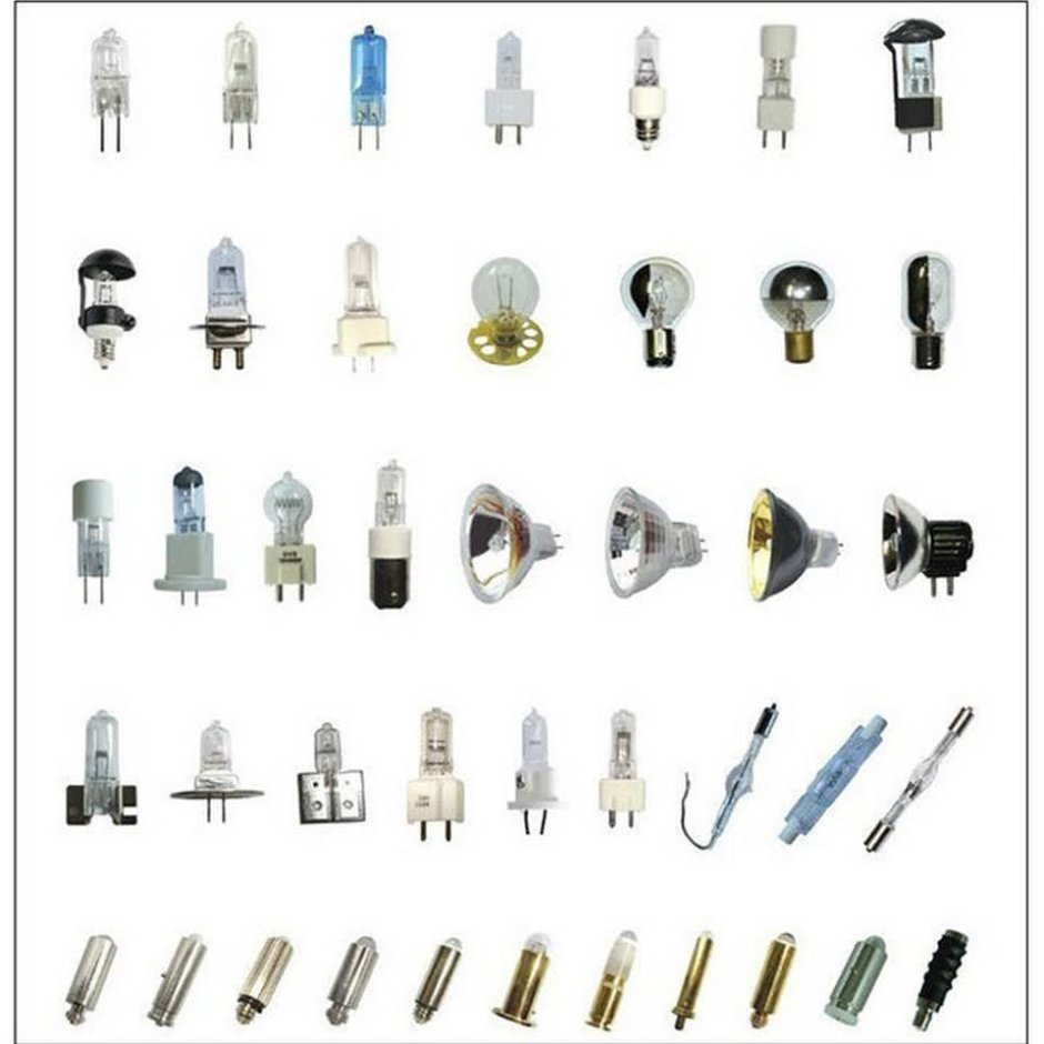 Цоколи галогенных ламп 12 вольт