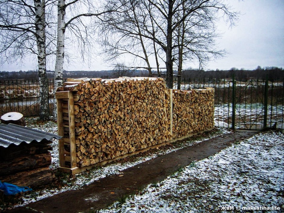 Хозблок сарай с дровяником