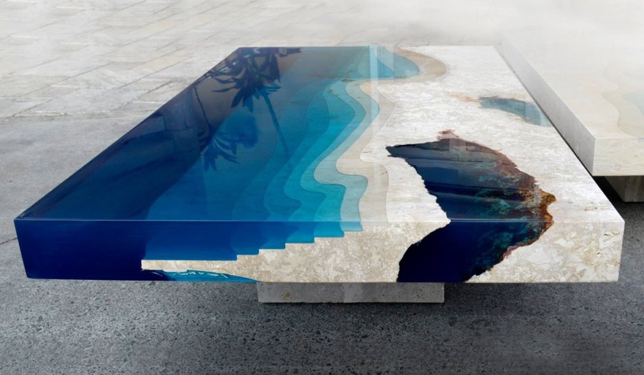 Стол кап эпоксидная смола