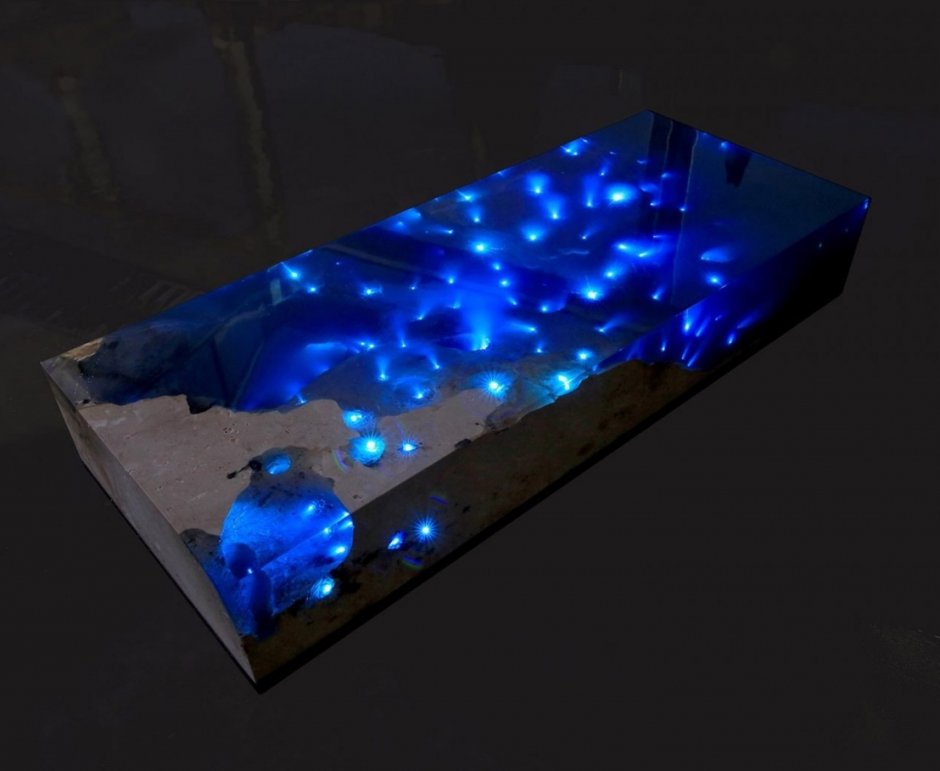 Эпоксидная смола столешница океан