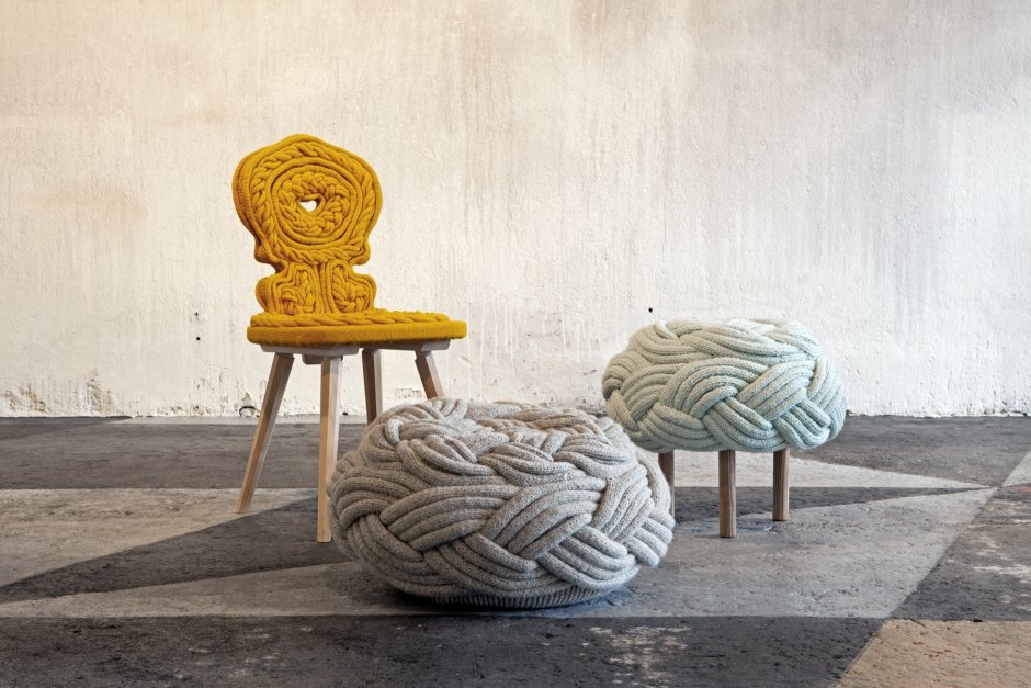 Пуф вязаный Маджули