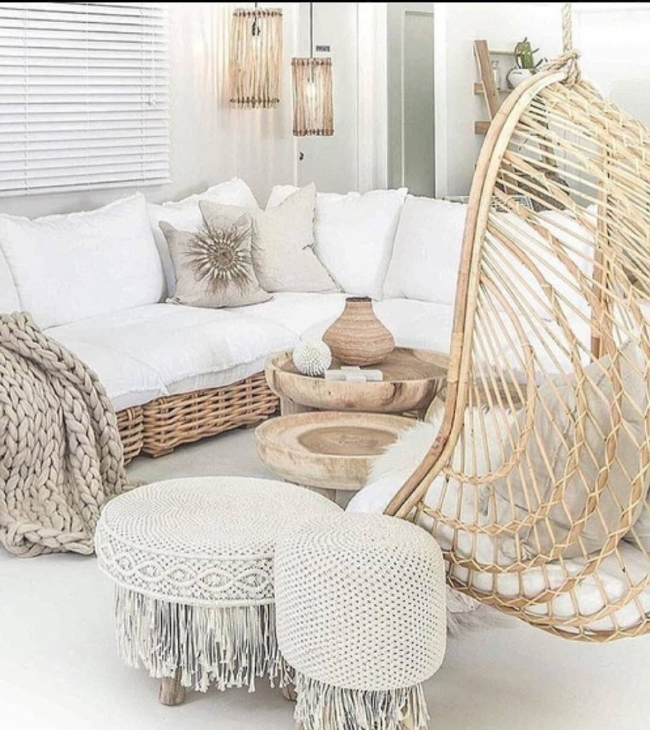 Пуфик макраме