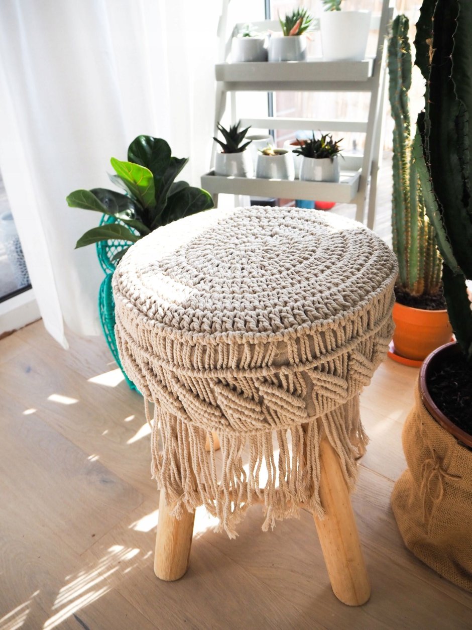 Пуф макраме