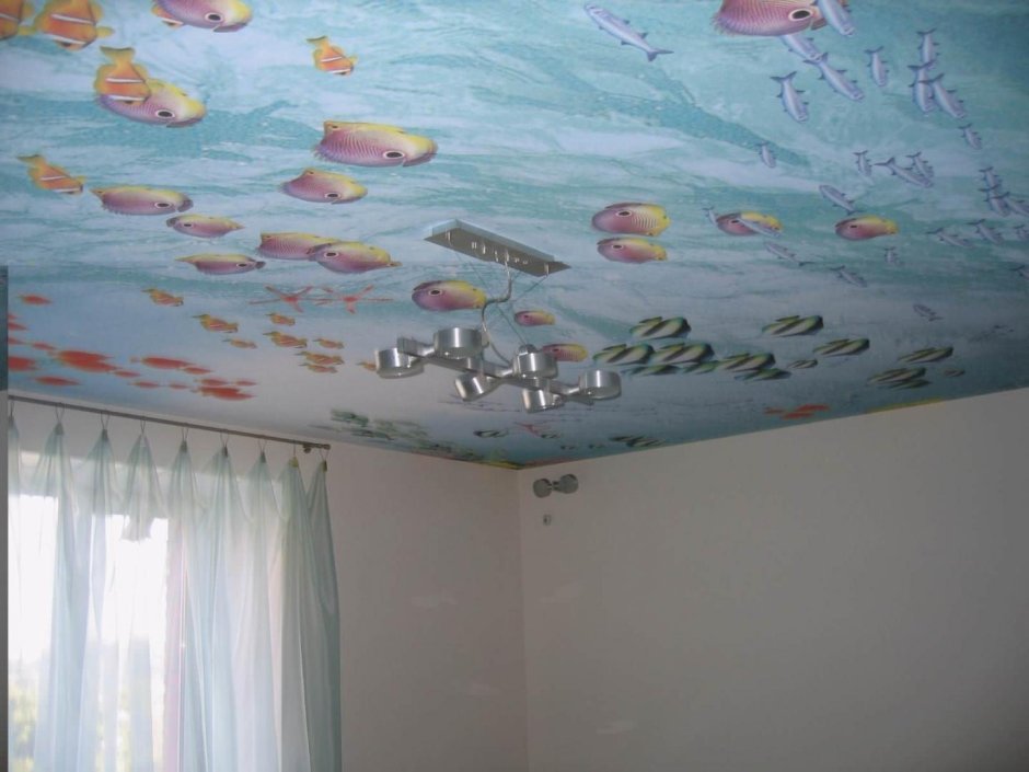 Фотопечать в детскую комнату на потолок