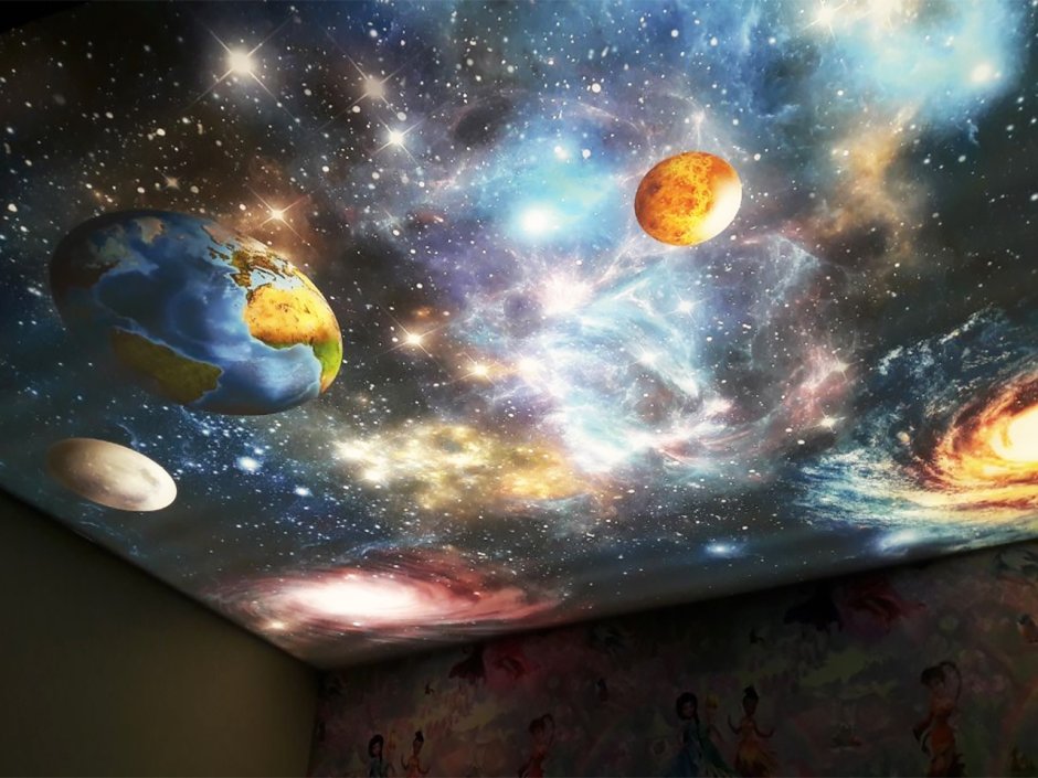 Натяжной потолок космос