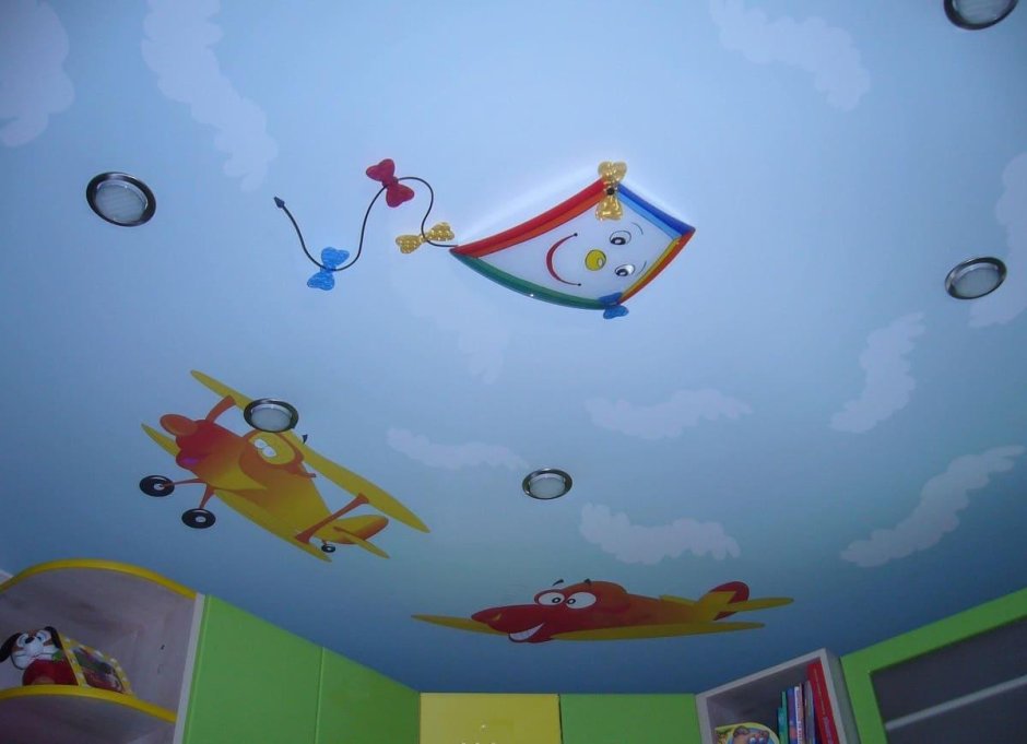 Потолки с фотопечатью в детскую