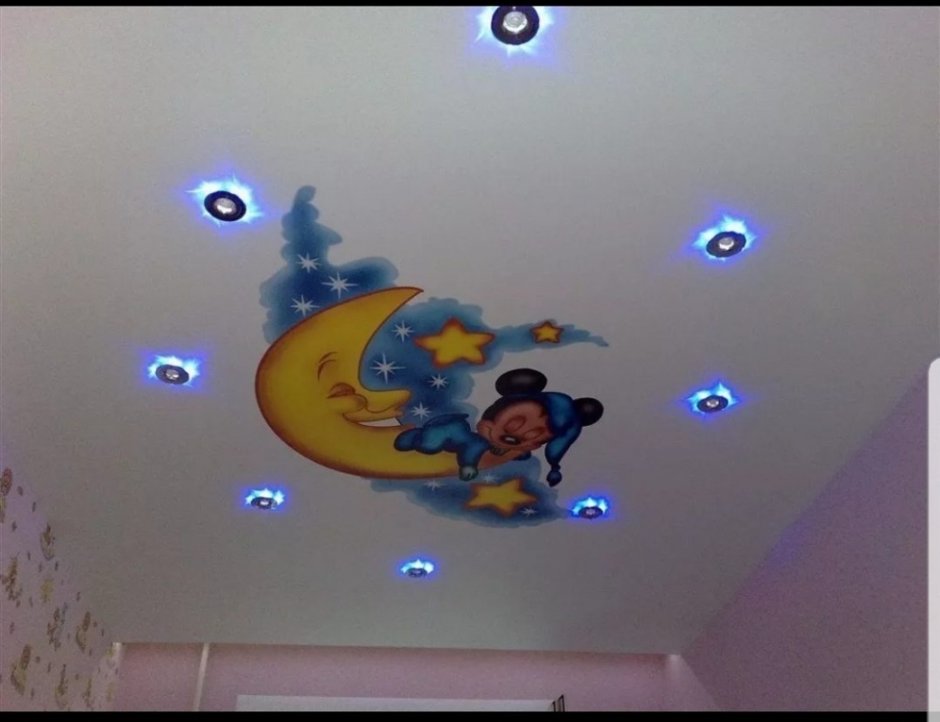 Потолки с фотопечатью в детскую