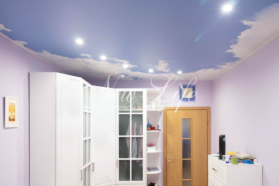 Матовый натяжной потолок в детской