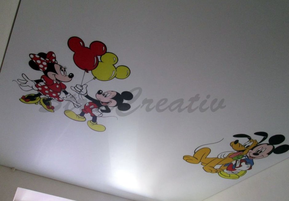 Детский натяжной потолок с фотопечатью