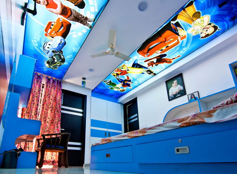 Потолки с фотопечатью в детскую