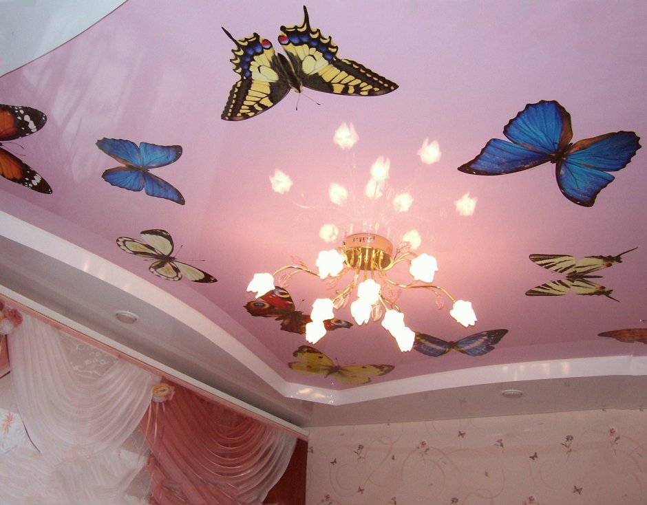 Потолки с фотопечатью в детскую