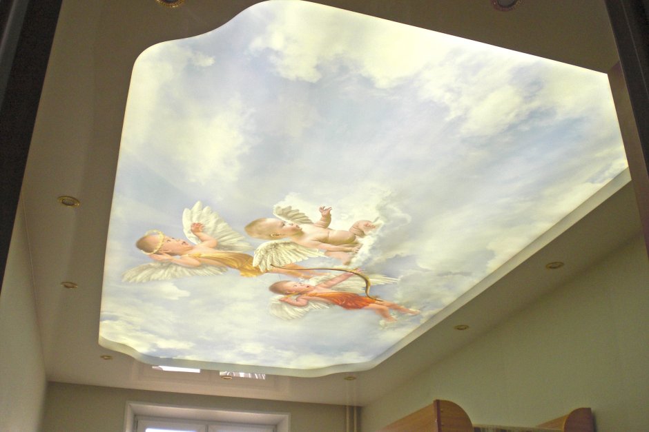 3д натяжной потолок в детскую