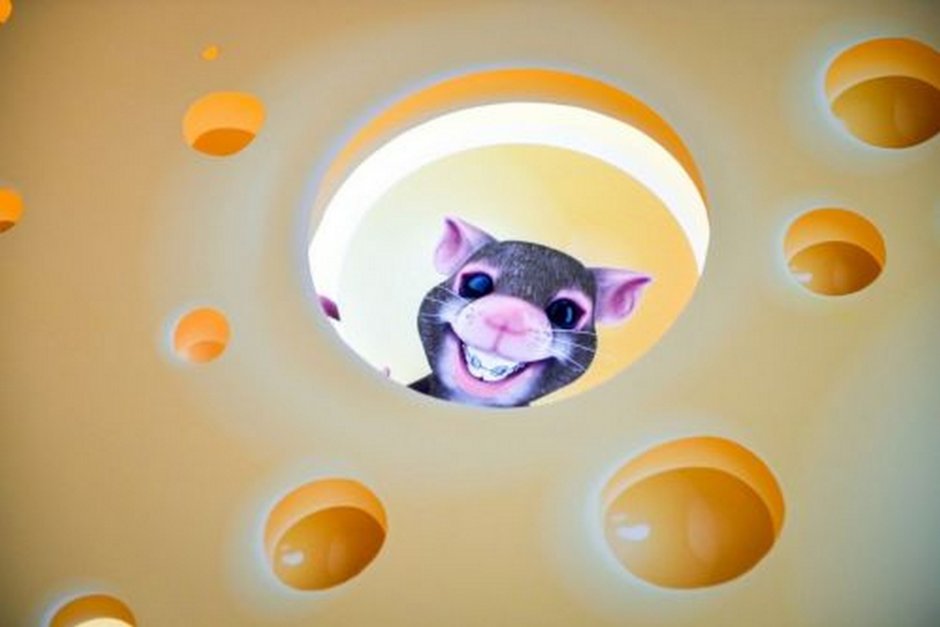 Натяжной потолок в детскую мальчику с фотопечатью