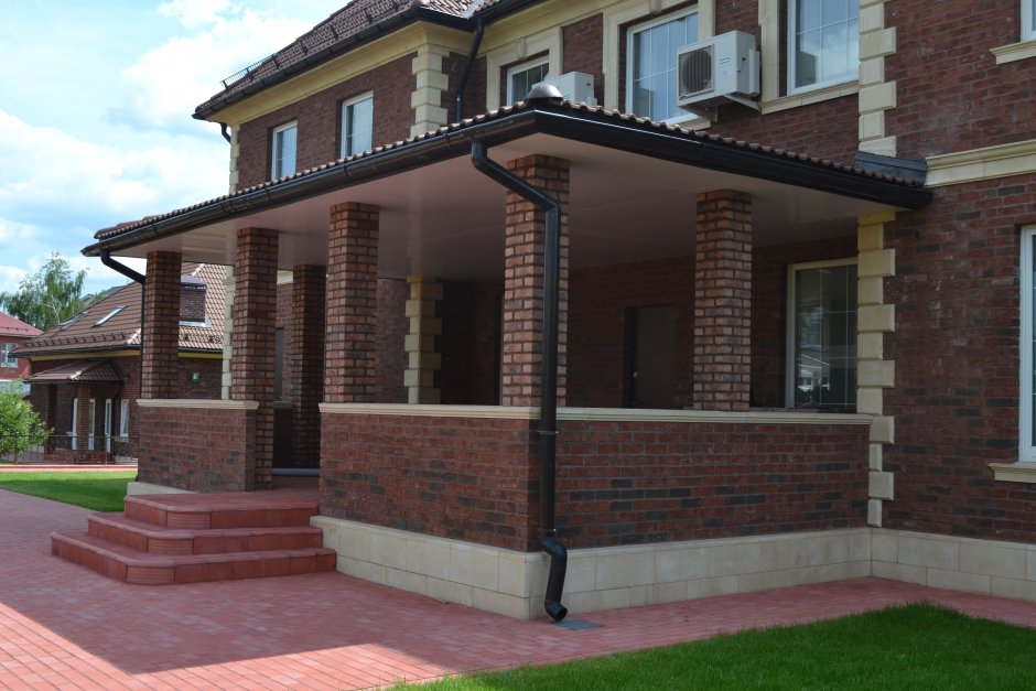 Терраса из облицовочного кирпича