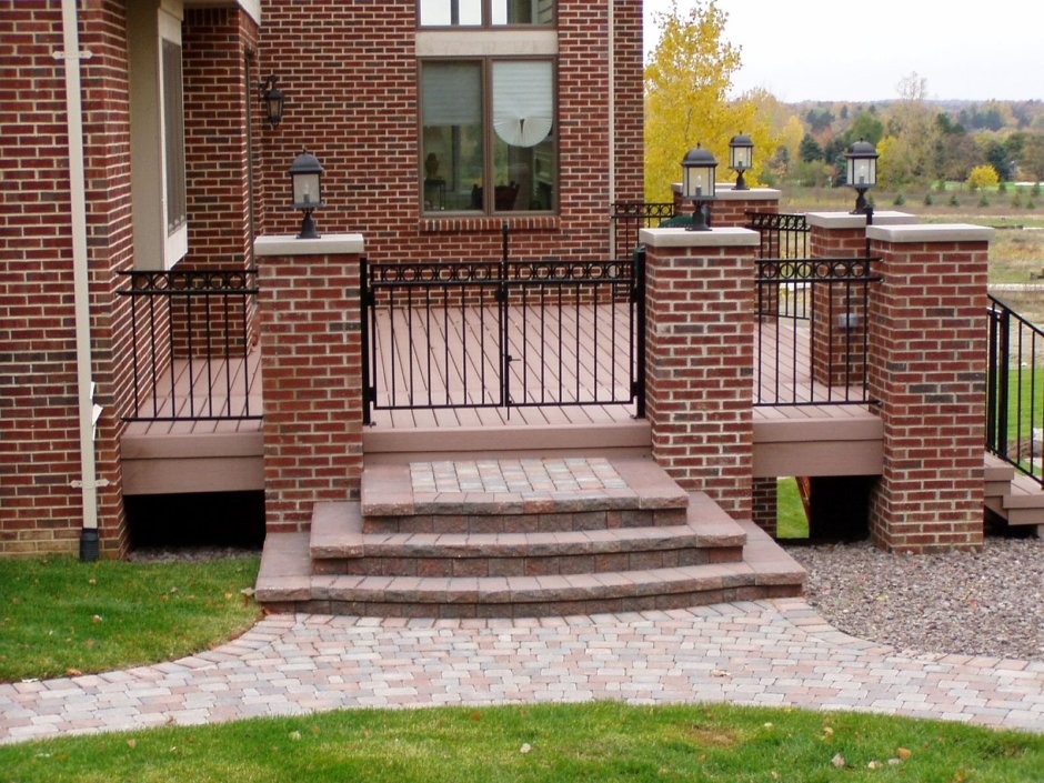 Терраса из кирпича