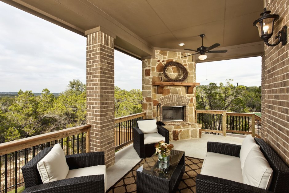 Терраса и балкон из кирпича