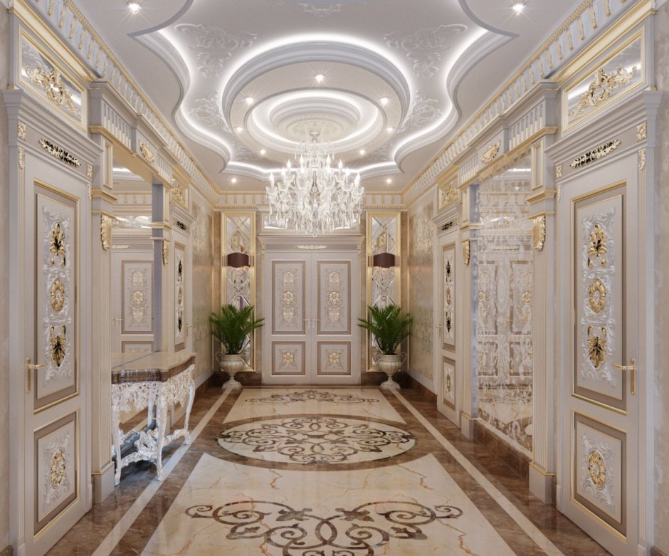 Фигурный потолок квадратный