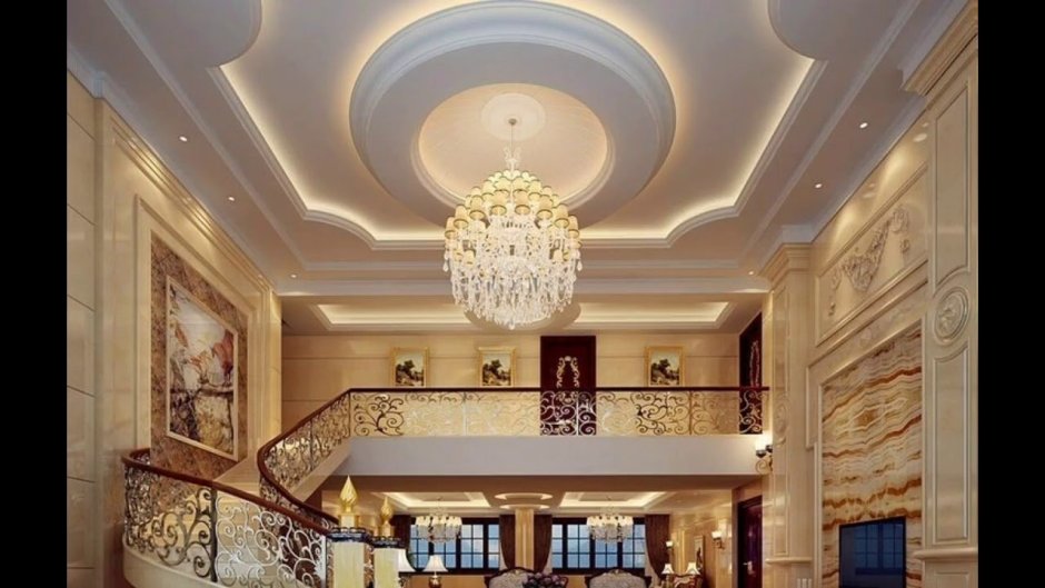 Гипсокартонные потолки для холла