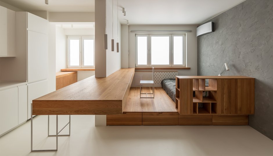 Подиум в интерьере квартиры