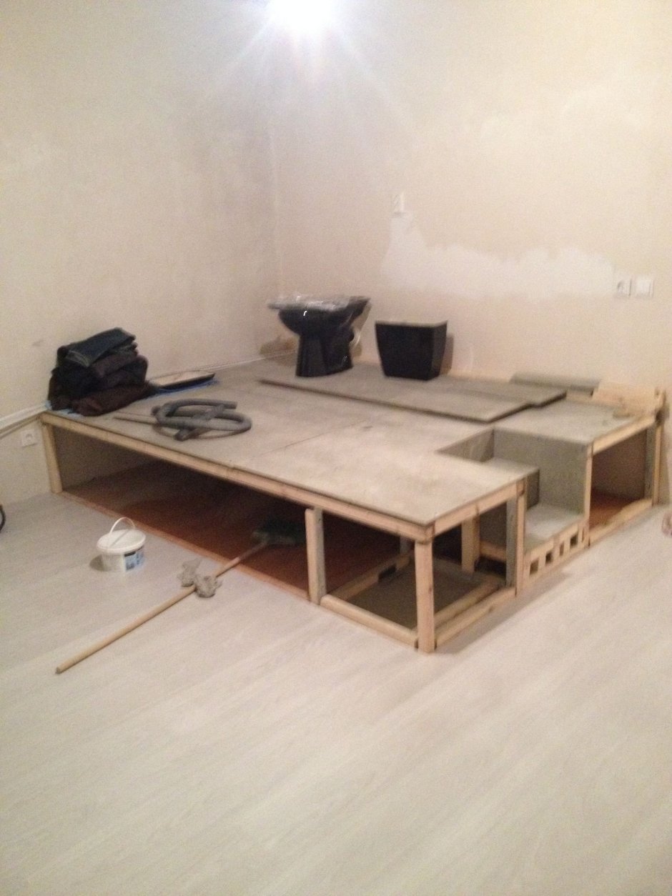 Каркас для подиума на кухне