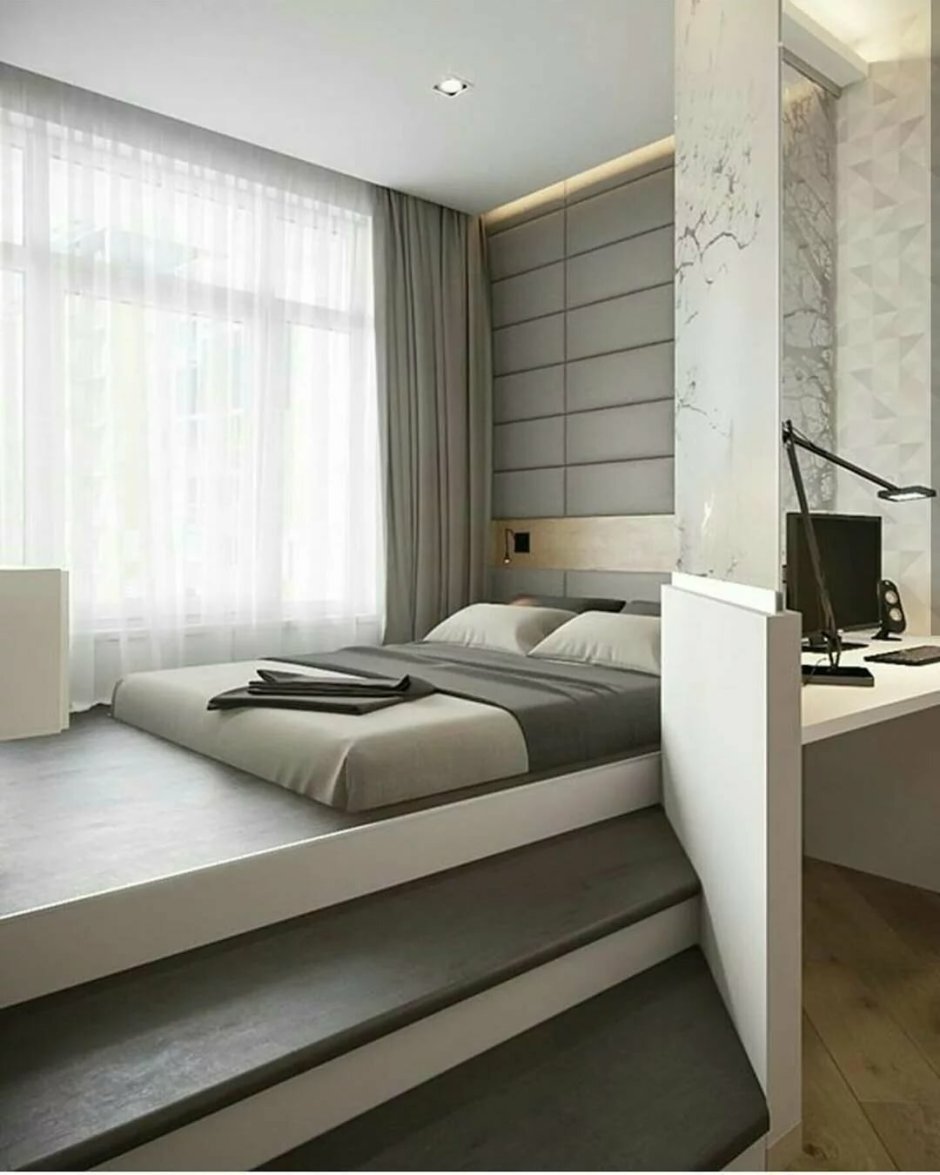 Спальня в минималистическом стиле 14 кв.м