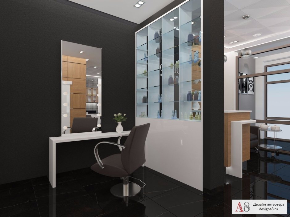 Интерьер студии красоты 30 кв.м