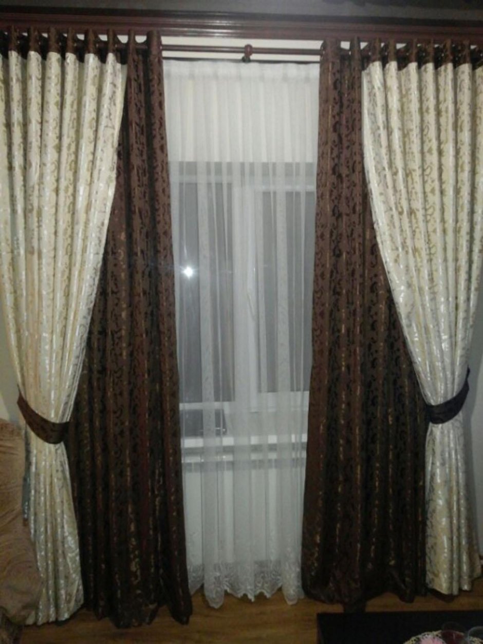 Шторы в три ряда