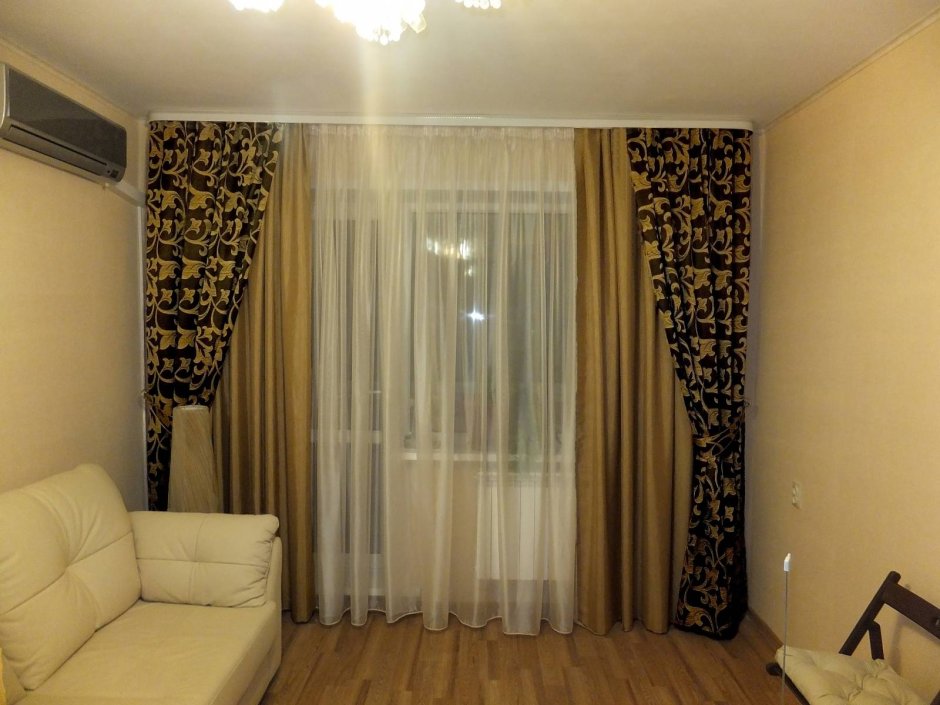 Шторы на люверсах в интерьере