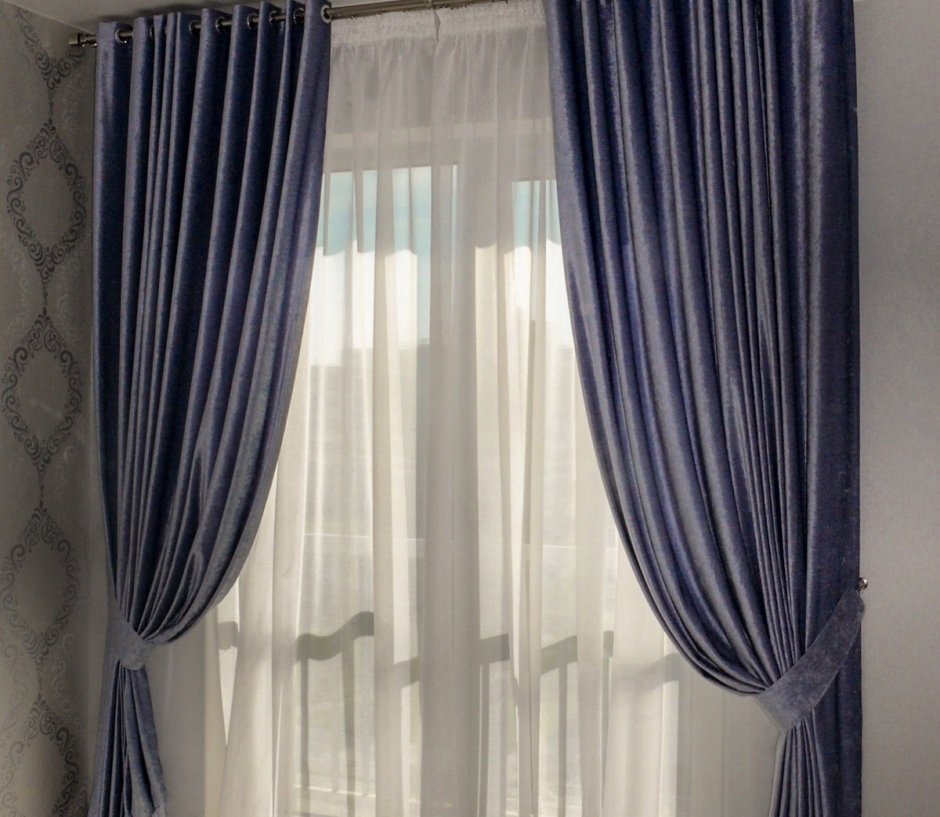 Шторы на угловое окно