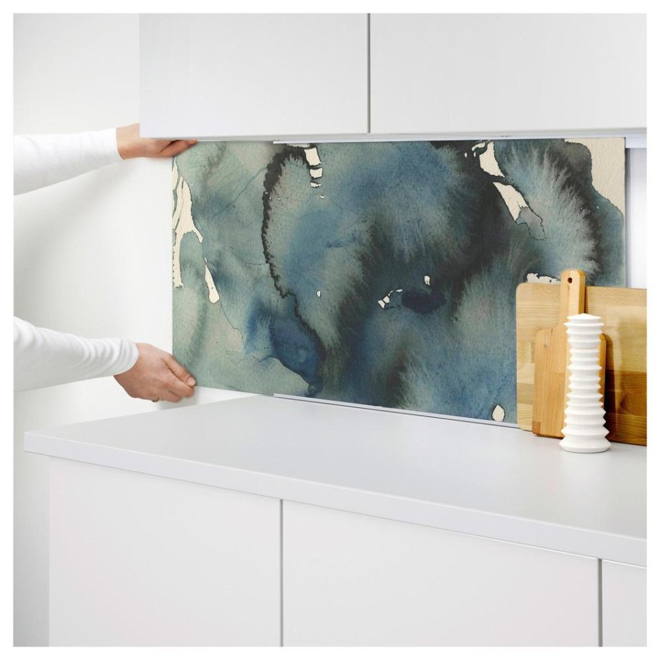 SKÅDIS СКОДИС настенная панель, белый76x56 см