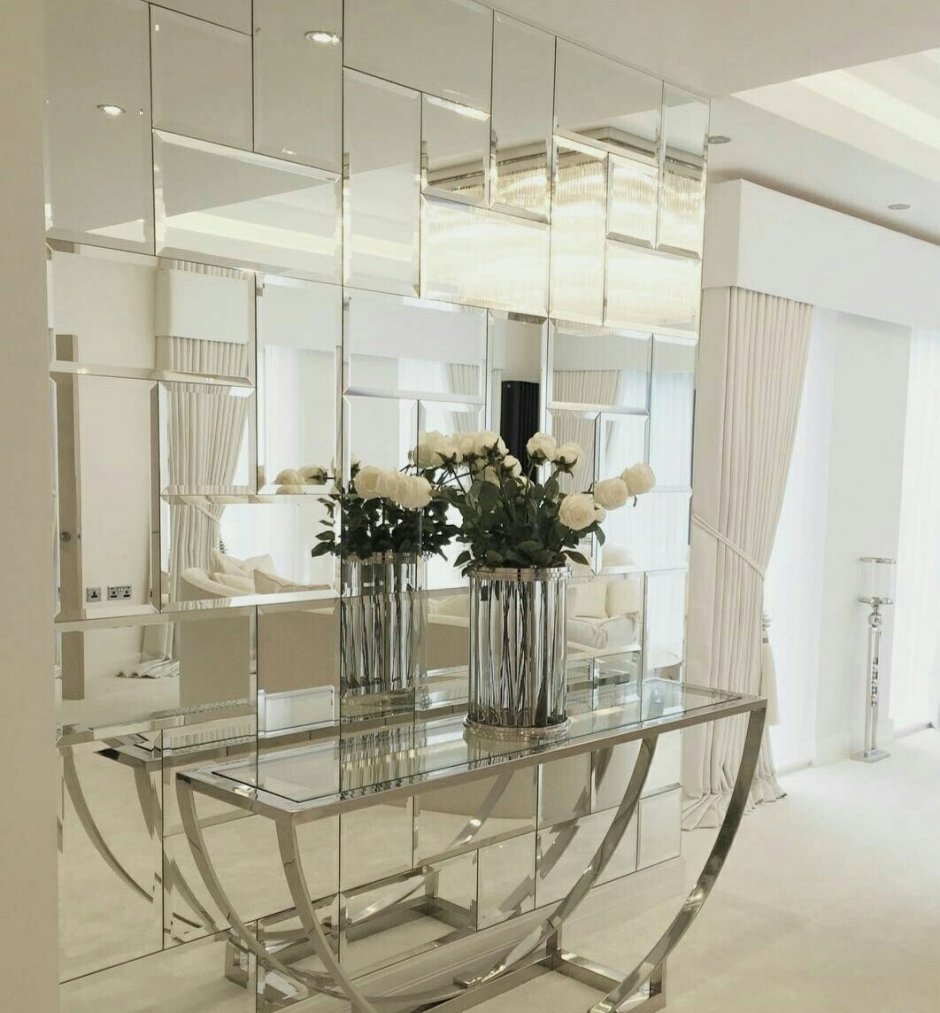 Зеркало Диамант серебро