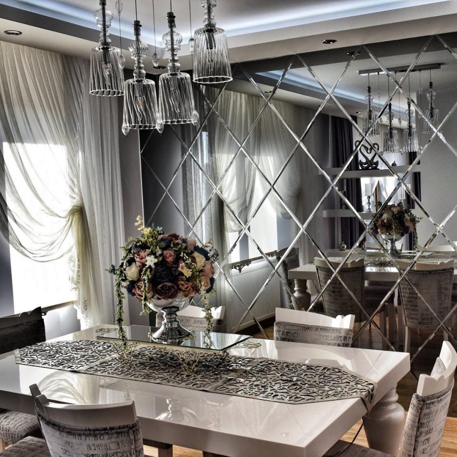 Зеркало овальное арт деко