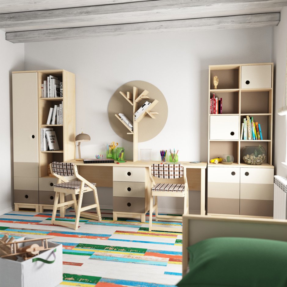 Рабочая зона для школьника икеа