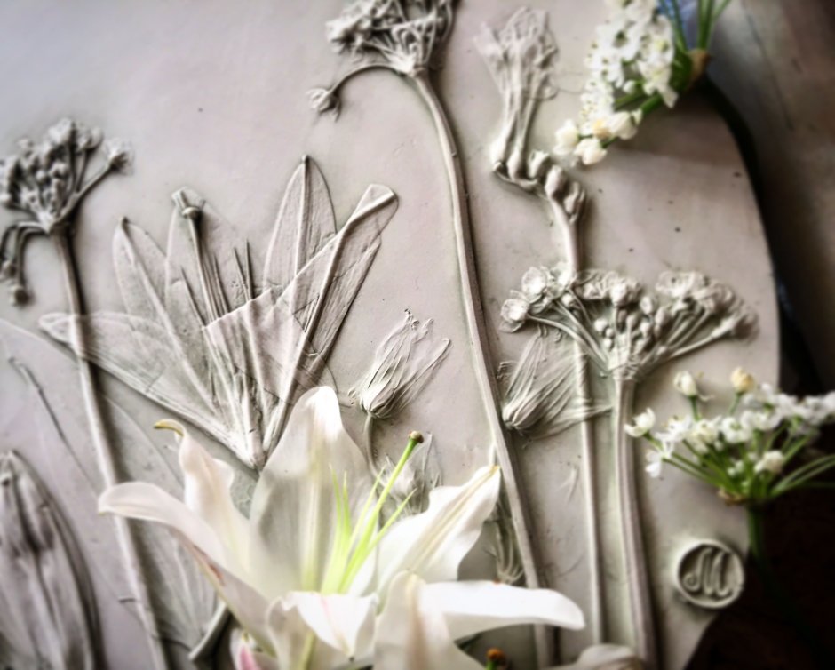 Гипсовый Ботанический барельеф