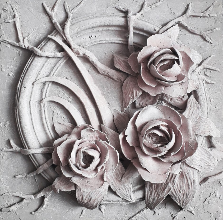 Ботанический барельеф Золотая поталь