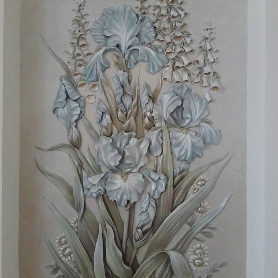 Ботанический барельеф мастер класс Марианна Макарова