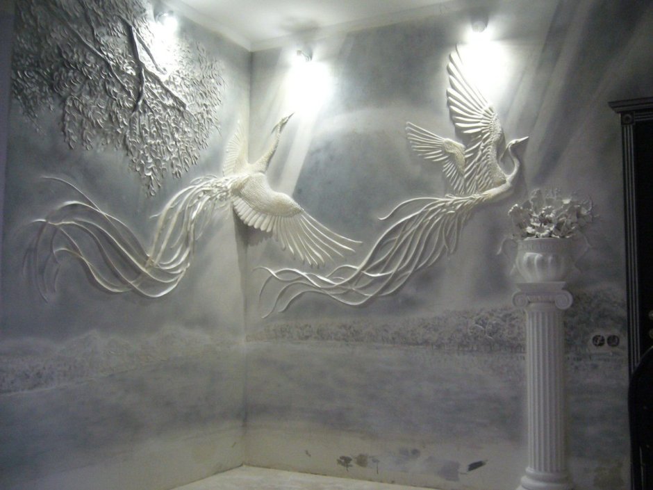 Барельеф бежевый