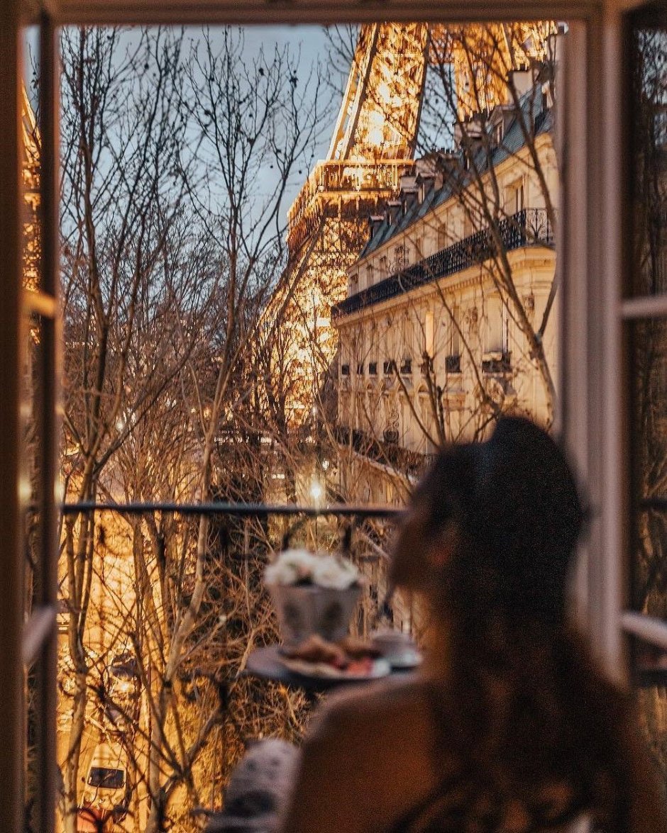 Париж вид на Эйфелеву башню