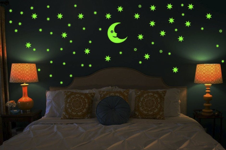 Флуоресцентная краска в интерьере