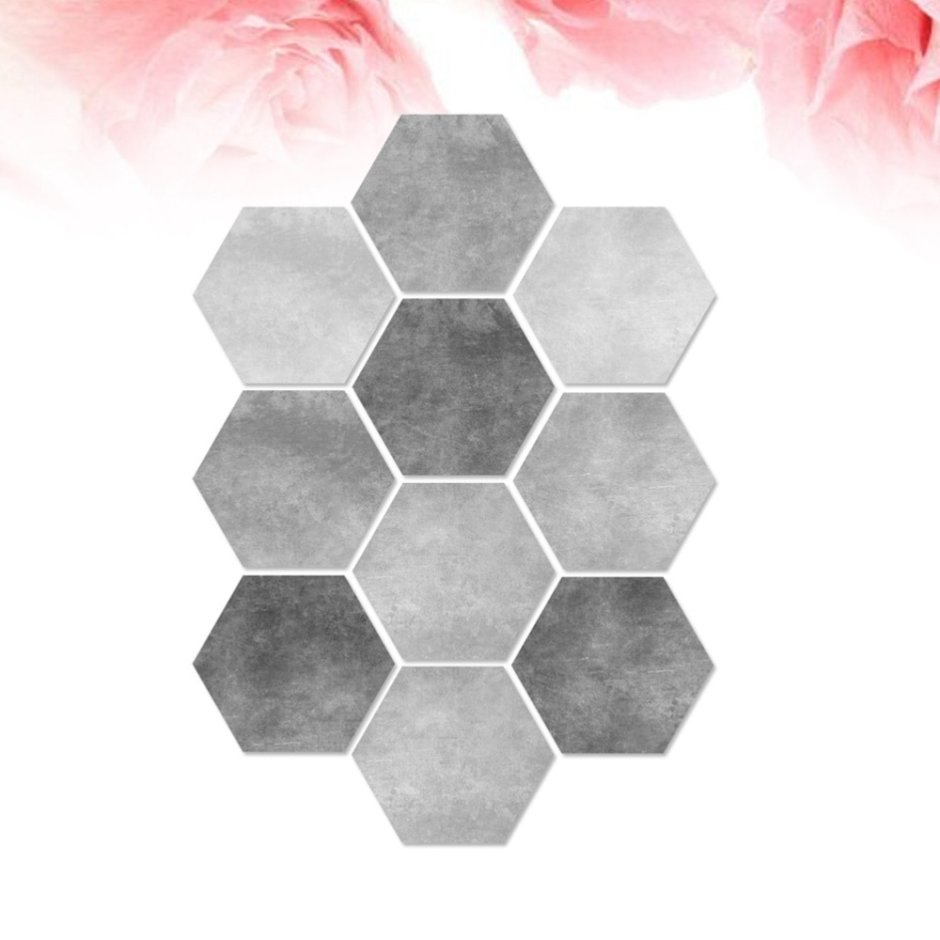 Мозаика Hexagon White Glass 30 30