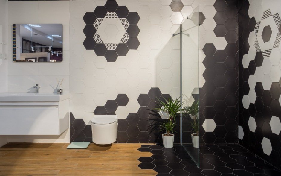 Гексагон Вайт металл плитка