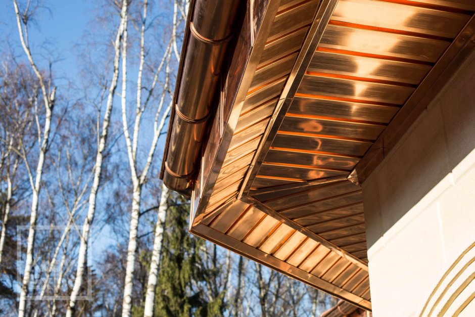 Крепление софита свеса кровли