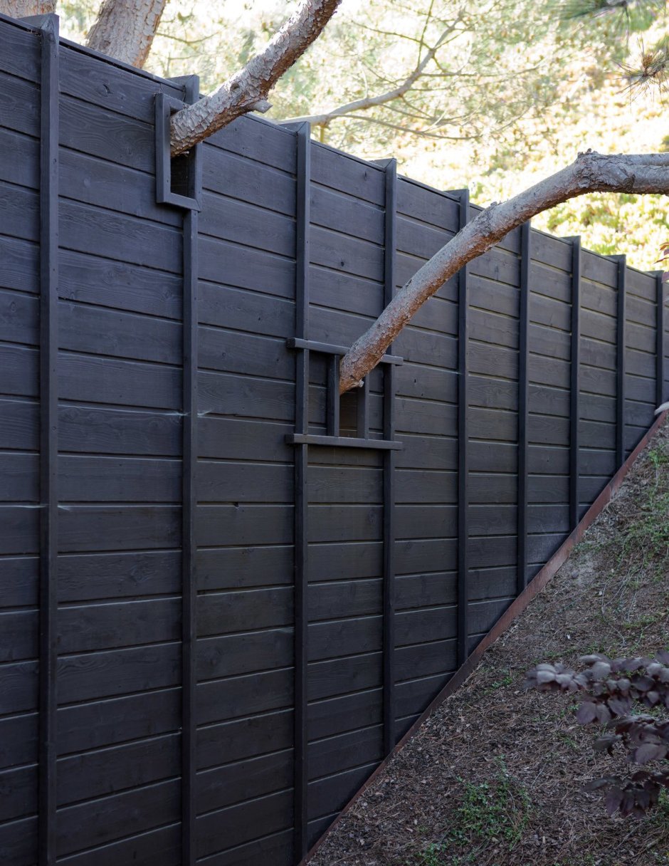 Shou Sugi ban забор