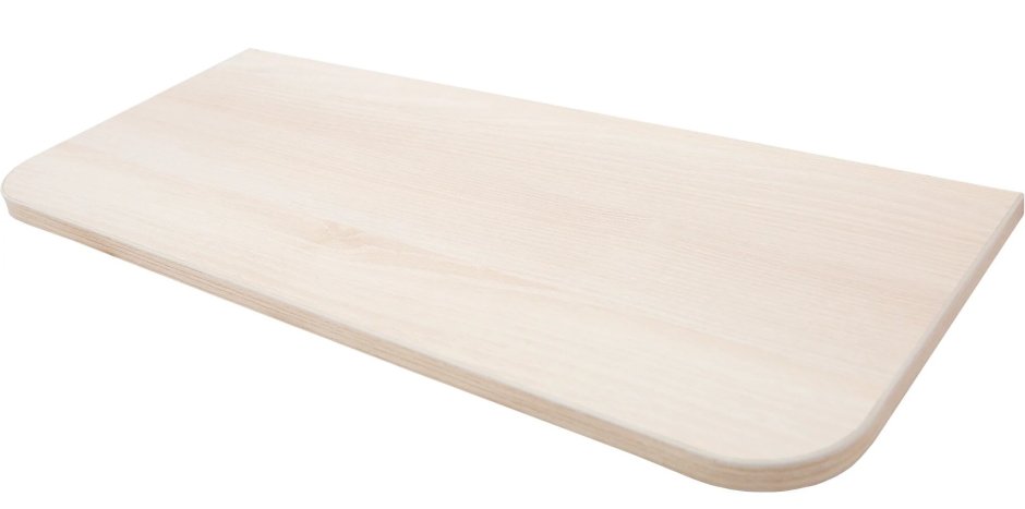 Полка мебельная угловая 250x250x16 мм, ЛДСП, цвет Акация светлая