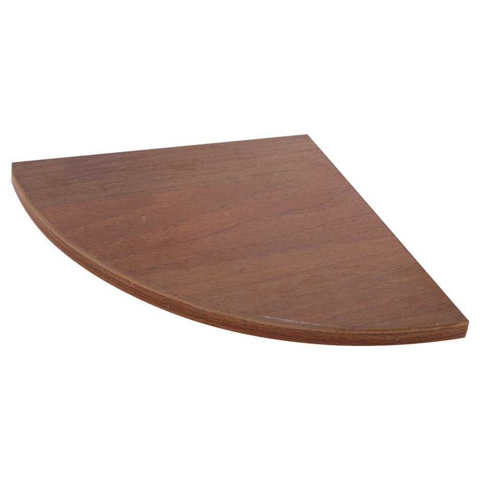 Полка мебельная угловая 250x250x16 мм, ЛДСП, цвет бук