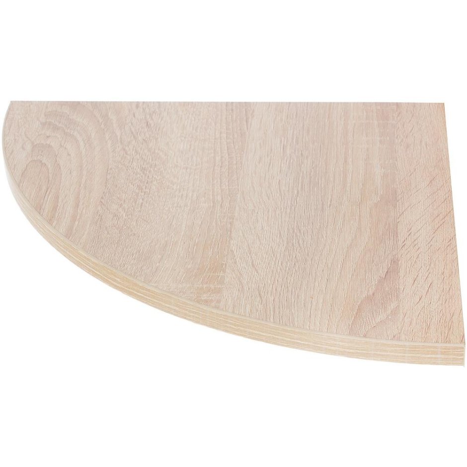 Полка мебельная закруглённая секторальная 350x350x16 мм ЛДСП