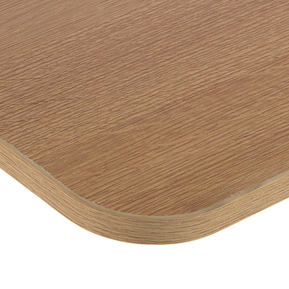 Полка мебельная с закруглёнными углами 1000x350x16 мм ЛДСП цвет бук