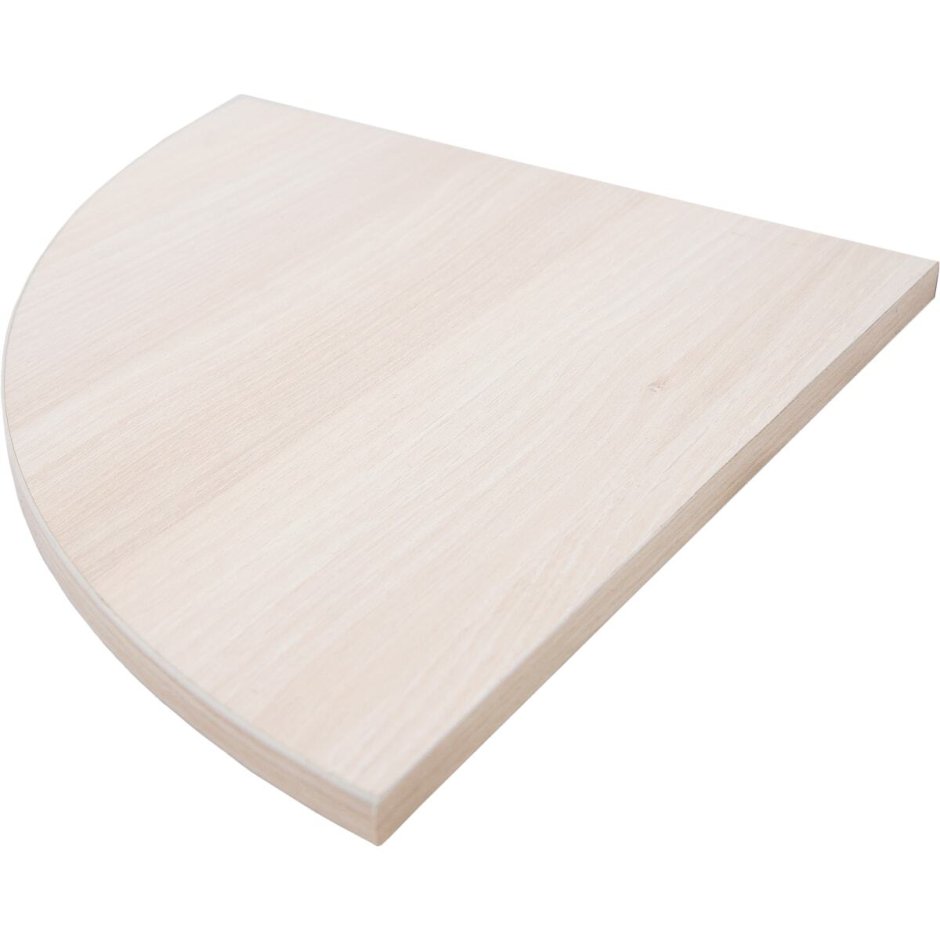 Полка мебельная угловая 250x250x16 мм, ЛДСП, цвет бук