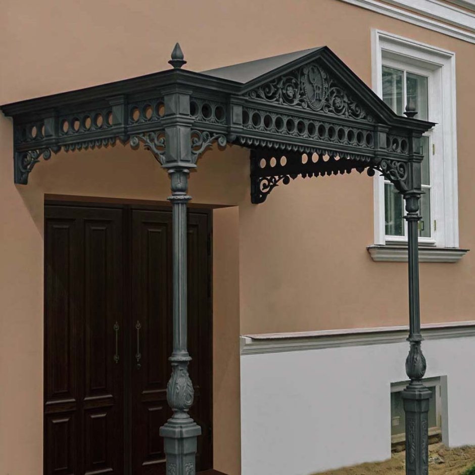 Кованый козырек на Столбах