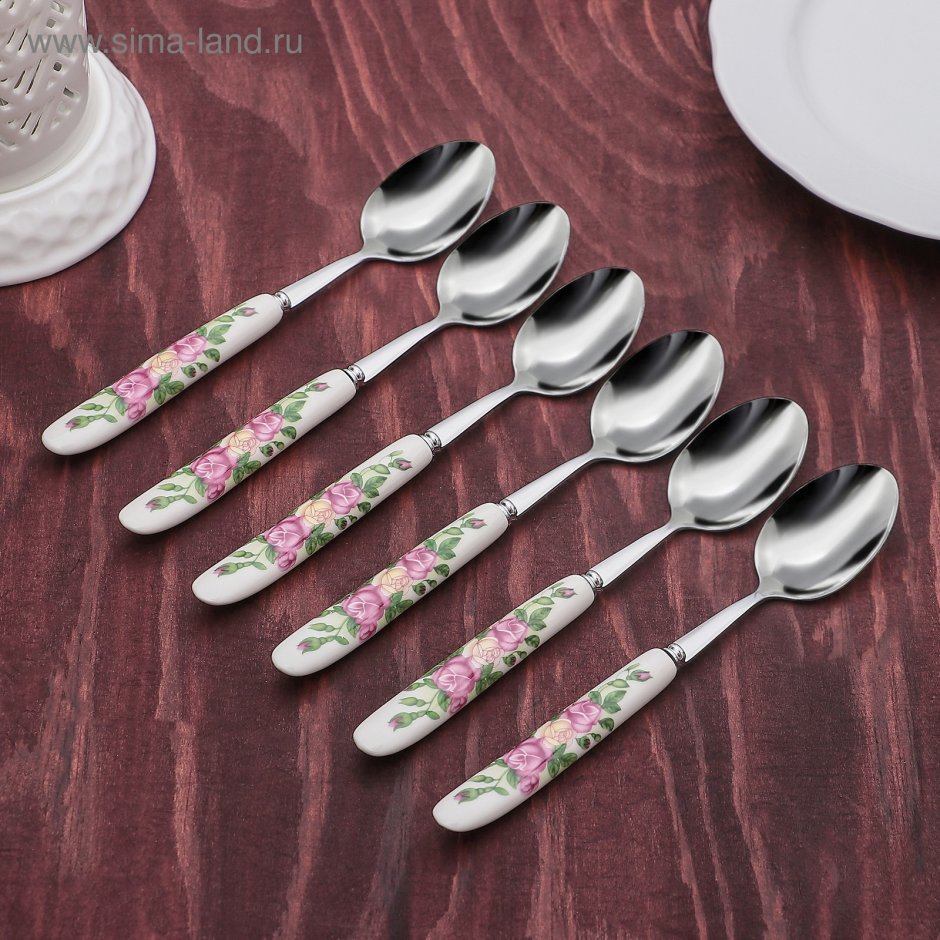 "Набор ложек чайных 6 шт 11,5см ""водопад"" 1053309 "